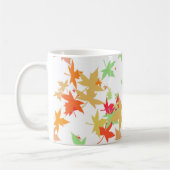 Farbige Herbstblätter Kaffeetasse (Links)