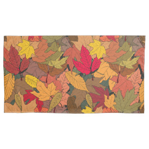 Farbige Herbstblätter Kissenbezug