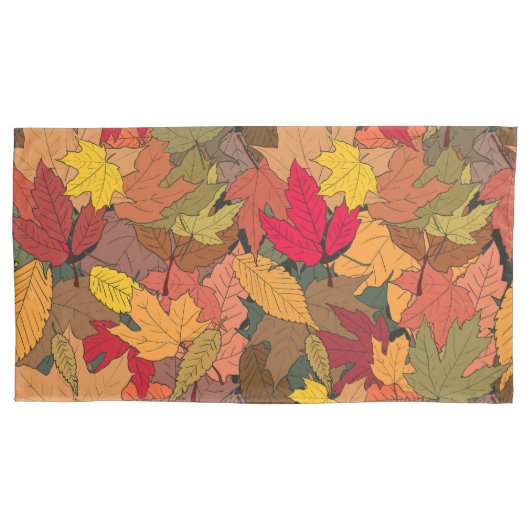 Farbige Herbstblätter Kissenbezug (Vorderseite)