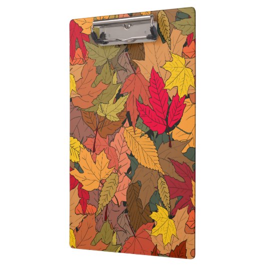 Farbige Herbstblätter Klemmbrett (Links)