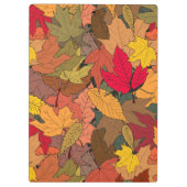 Farbige Herbstblätter Klemmbrett (Rückseite)