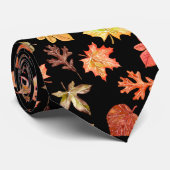 Farbige Herbstblätter Krawatte (Gerollt)