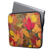 Farbige Herbstblätter Laptopschutzhülle (Vorderseite Links)