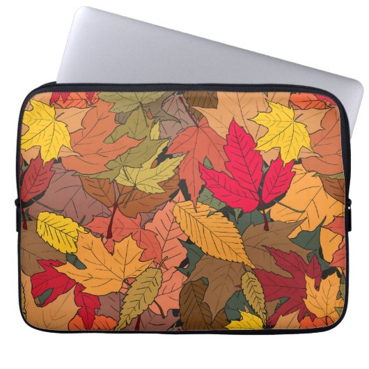 Farbige Herbstblätter Laptopschutzhülle (Vorderseite)