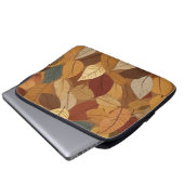 Farbige Herbstblätter Laptopschutzhülle (Vorne Knopf)