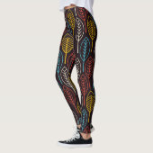 farbige Herbstblätter Leggings (Links)