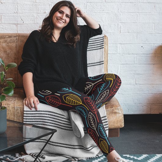 Farbige Herbstblätter Leggings