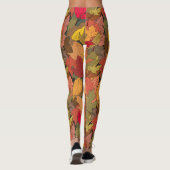 Farbige Herbstblätter Leggings (Rückseite)