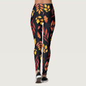 Farbige Herbstblätter Leggings (Rückseite)