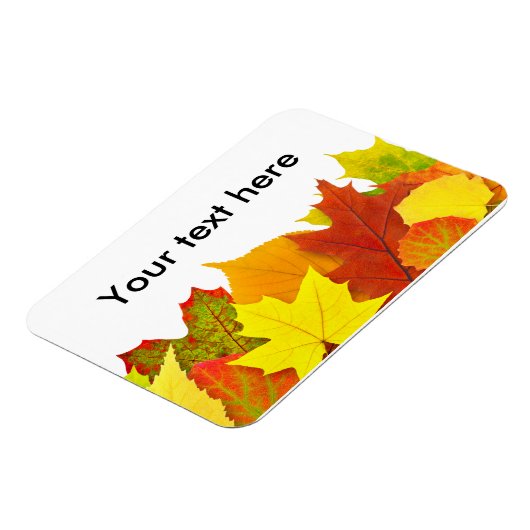 Farbige Herbstblätter Magnet (Linke Seite)