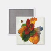 Farbige Herbstblätter Magnet (Vorderseite/Rückseite)