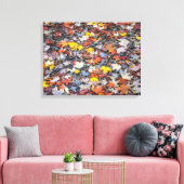 Farbige Herbstblätter mit Leinwand (Insitu (Wohnzimmer))