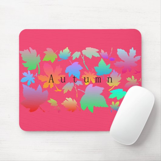 Farbige Herbstblätter Mousepad (Mit Mouse)