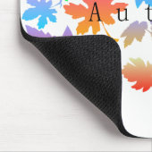Farbige Herbstblätter Mousepad (Ecke)
