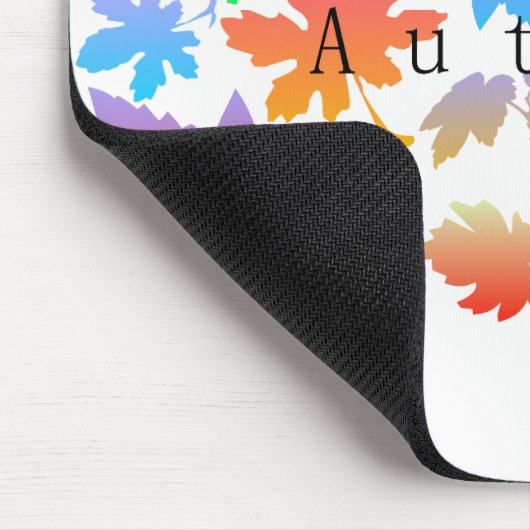Farbige Herbstblätter Mousepad (Ecke)