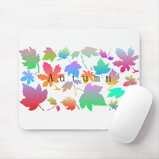Farbige Herbstblätter Mousepad (Mit Mouse)