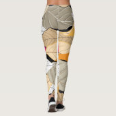Farbige Herbstblätter, nahtloses Muster. Leggings (Rückseite)