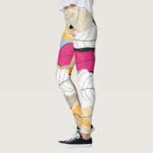 Farbige Herbstblätter, nahtloses Muster. Leggings (Links)