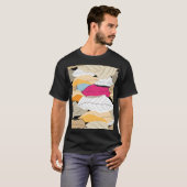 Farbige Herbstblätter, nahtloses Muster. T-Shirt (Vorne ganz)