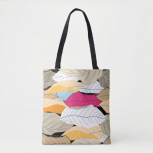 Farbige Herbstblätter, nahtloses Muster. Tasche