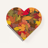 Farbige Herbstblätter Notizblock (Vorderseite)