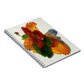 Farbige Herbstblätter Notizblock (Rechte Seite)