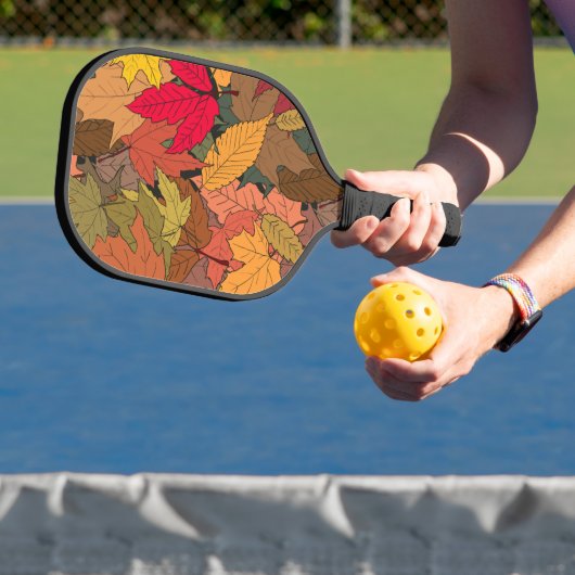 Farbige Herbstblätter Pickleball Schläger (InSitu)