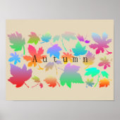 Farbige Herbstblätter Poster (Vorne)