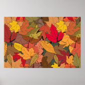 Farbige Herbstblätter Poster (Vorne)