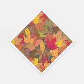 Farbige Herbstblätter Serviette (Ecke)