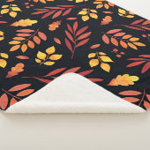Farbige Herbstblätter Sherpadecke (3/4)
