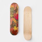 Farbige Herbstblätter Skateboard (Vorderseite)
