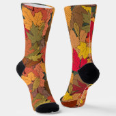 Farbige Herbstblätter Socken (Gewinkelt)