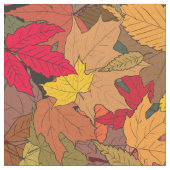 Farbige Herbstblätter Stoff (Nahaufnahme)