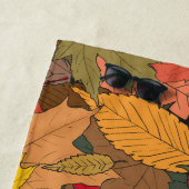 Farbige Herbstblätter Strandtuch (Beispiel)