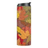 Farbige Herbstblätter Thermosbecher (Nach links gedreht)