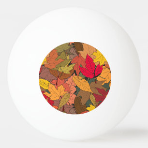 Farbige Herbstblätter Tischtennisball