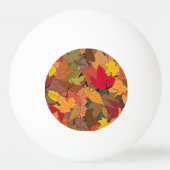 Farbige Herbstblätter Tischtennisball (Rückseite)