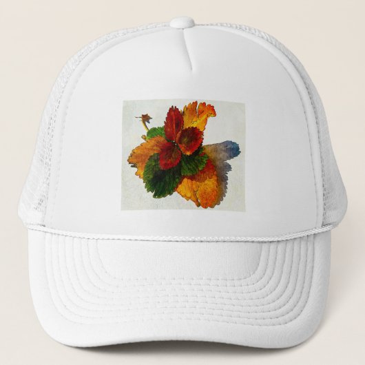 Farbige Herbstblätter Truckerkappe (Vorderseite)