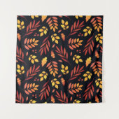 Farbige Herbstblätter Wandteppich (Vorderseite)