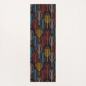 farbige Herbstblätter Yogamatte (Rückseite)