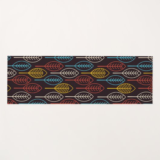 farbige Herbstblätter Yogamatte (Vorderseite (Horizontal))