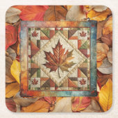 Farbige Herbstblättern Herbstleaf Untersetzer (Vorderseite)