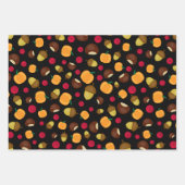 Farbige Herbstkugel Pumpkin Berries Muster Geschenkpapier Set (Vorderseite 2)