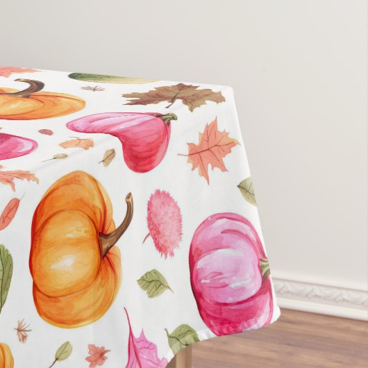 Farbige Herbstkürbisse Elegant Tischdecke (Beispiel)