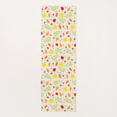 Farbige Herbstlaub und Nüsse Yogamatte (Rückseite)