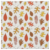 Farbige Herbstlaub Vintages Blattmuster Stoff (Muster)
