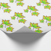 Farbige Herbstlaube Ahornleaf Geschenkpapier (Ecke)