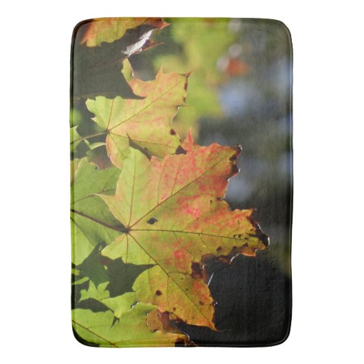 Farbige Herbstlaube Badematte (Vorderseite Vertikal)