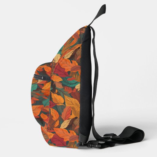 Farbige Herbstlaube Crossbody Bag (Rechts)